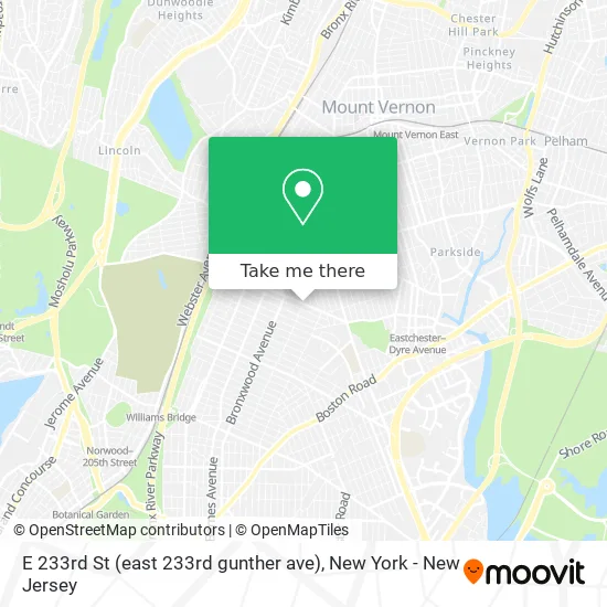 E 233rd St (east 233rd gunther ave) map