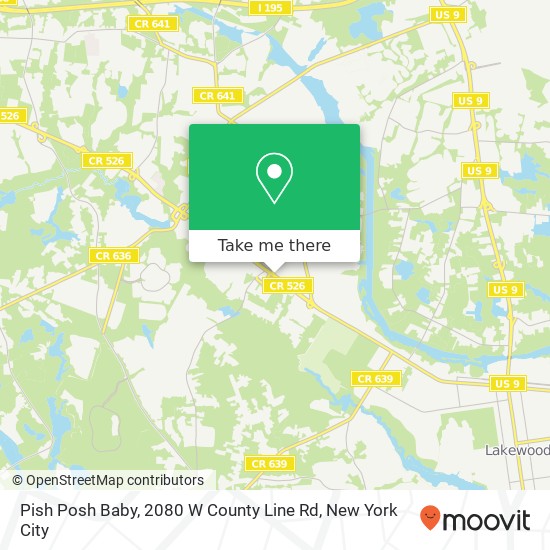 Pish Posh Baby, 2080 W County Line Rd map