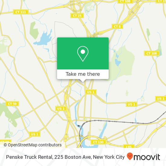 Mapa de Penske Truck Rental, 225 Boston Ave