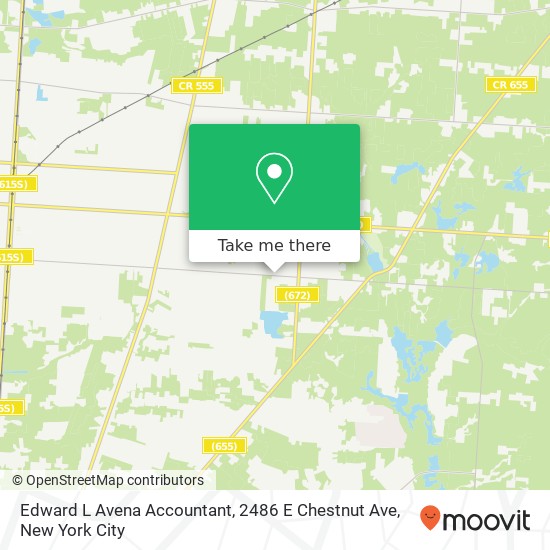 Edward L Avena Accountant, 2486 E Chestnut Ave map