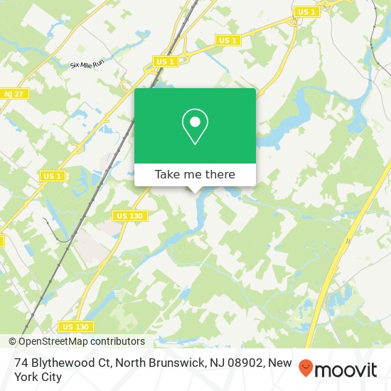 74 Blythewood Ct, North Brunswick, NJ 08902 map