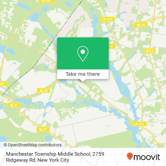 Mapa de Manchester Township Middle School, 2759 Ridgeway Rd
