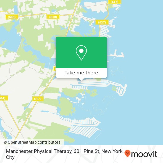 Manchester Physical Therapy, 601 Pine St map