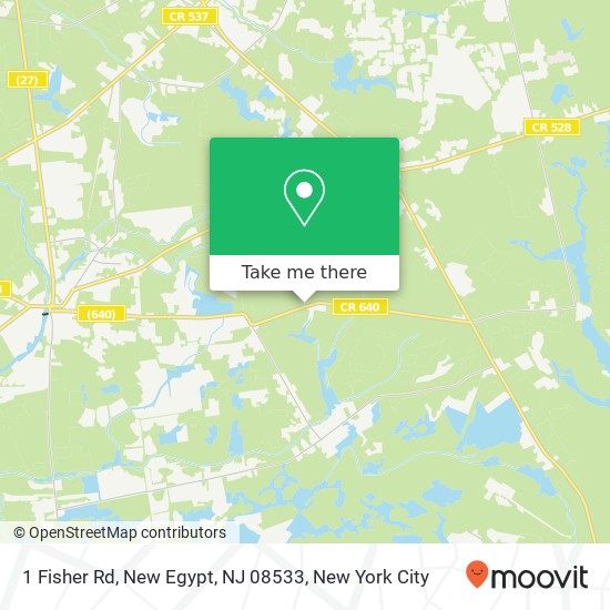 1 Fisher Rd, New Egypt, NJ 08533 map