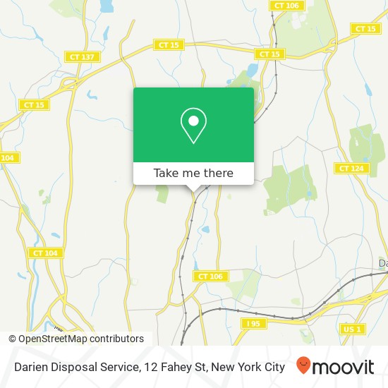 Mapa de Darien Disposal Service, 12 Fahey St