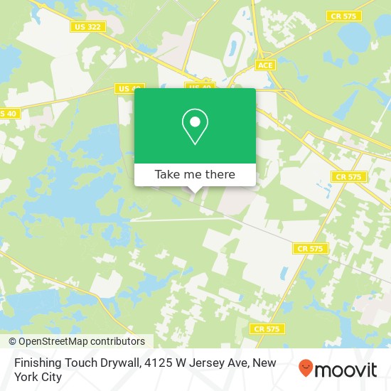 Mapa de Finishing Touch Drywall, 4125 W Jersey Ave