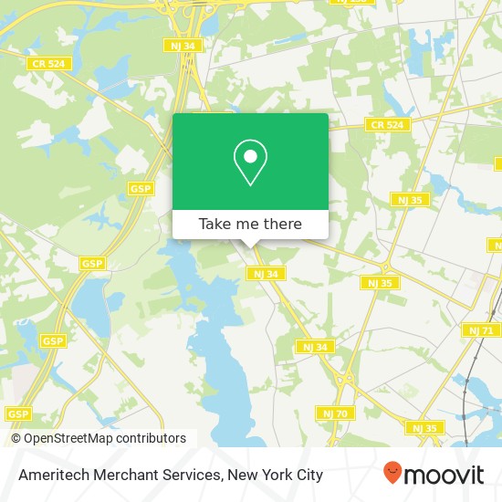 Ameritech Merchant Services map