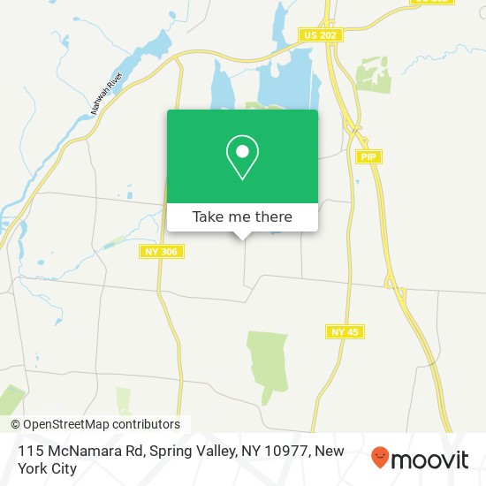 115 McNamara Rd, Spring Valley, NY 10977 map