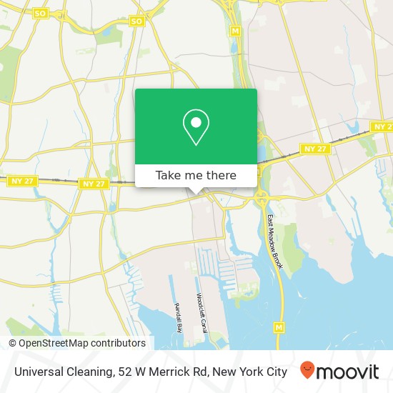 Mapa de Universal Cleaning, 52 W Merrick Rd