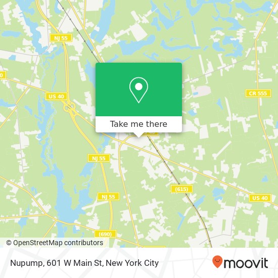 Mapa de Nupump, 601 W Main St