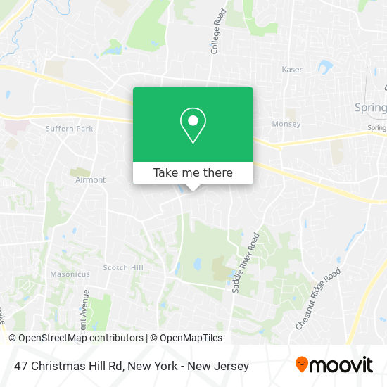 Mapa de 47 Christmas Hill Rd