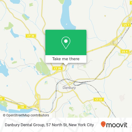 Mapa de Danbury Dental Group, 57 North St