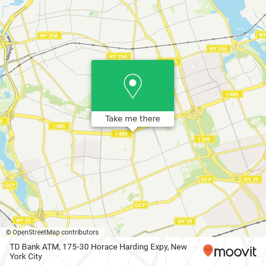 Mapa de TD Bank ATM, 175-30 Horace Harding Expy