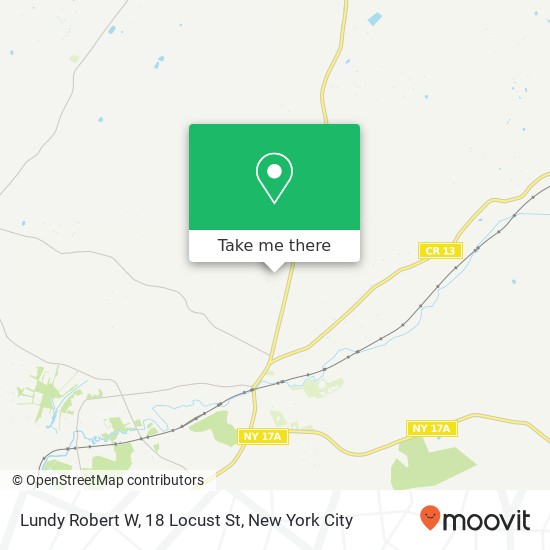 Lundy Robert W, 18 Locust St map