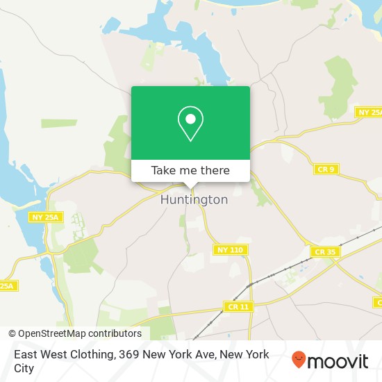 East West Clothing, 369 New York Ave map