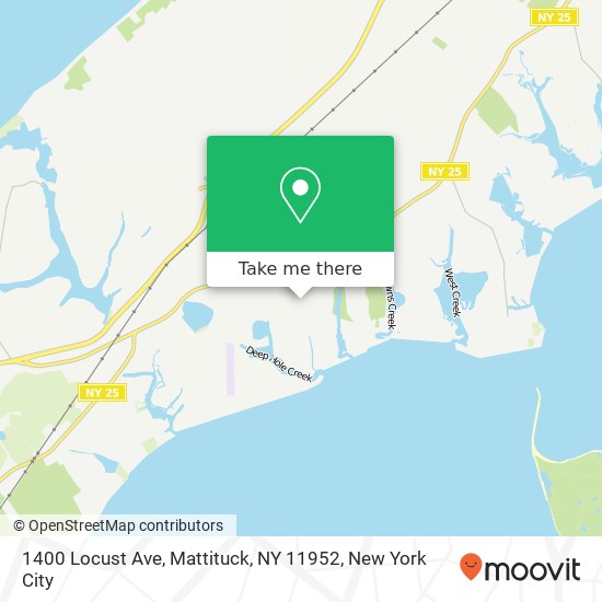 Mapa de 1400 Locust Ave, Mattituck, NY 11952