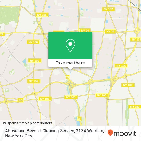 Mapa de Above and Beyond Cleaning Service, 3134 Ward Ln