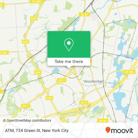 Mapa de ATM, 734 Green St
