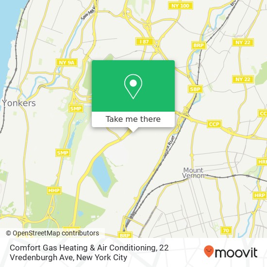 Comfort Gas Heating & Air Conditioning, 22 Vredenburgh Ave map