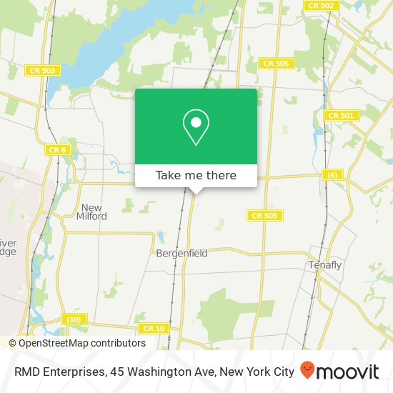 RMD Enterprises, 45 Washington Ave map