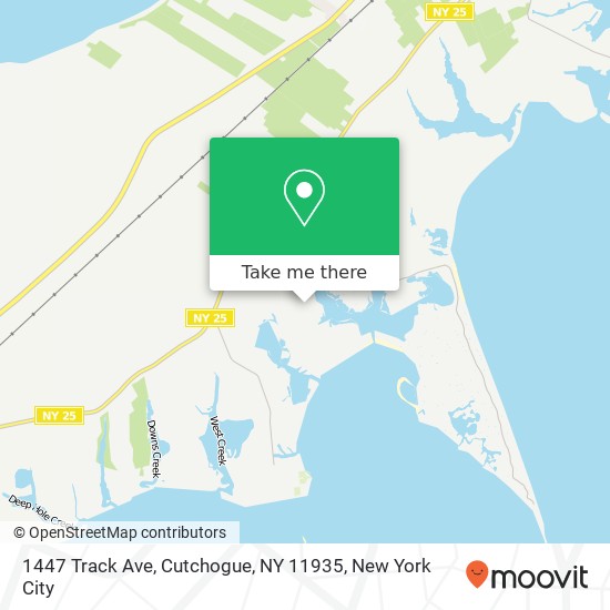 Mapa de 1447 Track Ave, Cutchogue, NY 11935