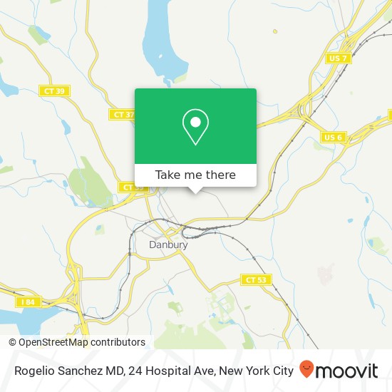 Mapa de Rogelio Sanchez MD, 24 Hospital Ave