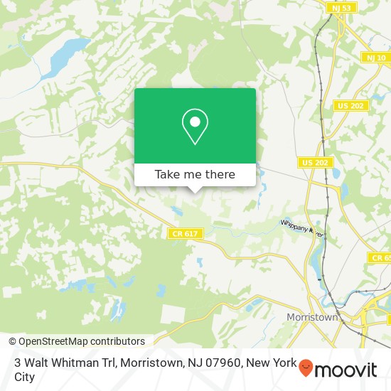 3 Walt Whitman Trl, Morristown, NJ 07960 map