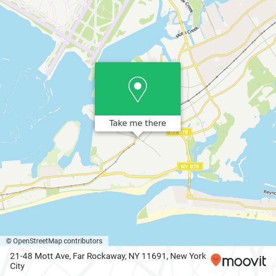 Mapa de 21-48 Mott Ave, Far Rockaway, NY 11691