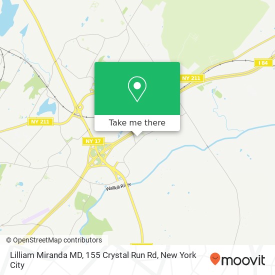 Lilliam Miranda MD, 155 Crystal Run Rd map