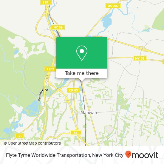 Mapa de Flyte Tyme Worldwide Transportation