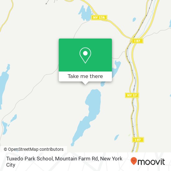 Tuxedo Park School, Mountain Farm Rd map