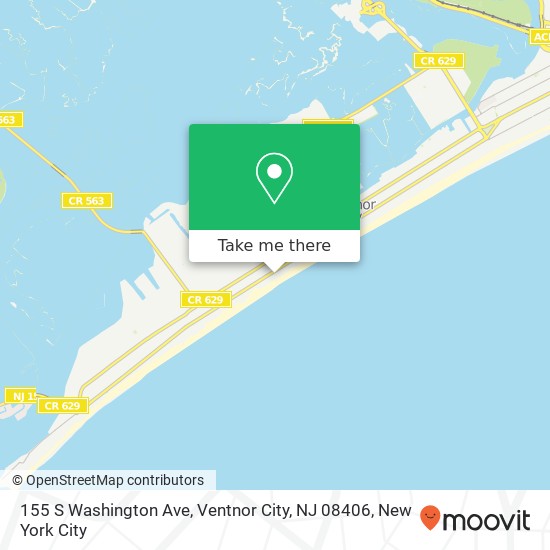 155 S Washington Ave, Ventnor City, NJ 08406 map