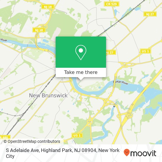 S Adelaide Ave, Highland Park, NJ 08904 map