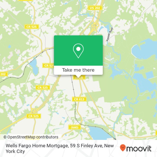 Mapa de Wells Fargo Home Mortgage, 59 S Finley Ave