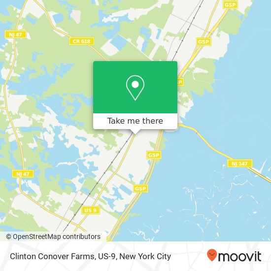 Mapa de Clinton Conover Farms, US-9