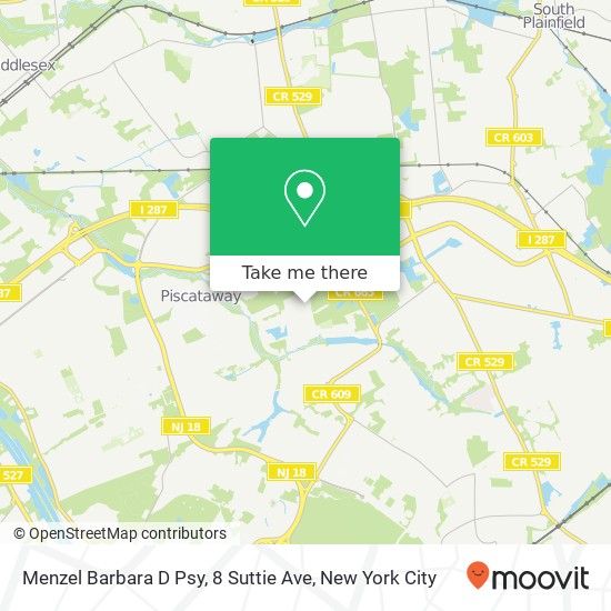 Menzel Barbara D Psy, 8 Suttie Ave map