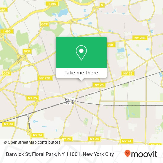 Mapa de Barwick St, Floral Park, NY 11001