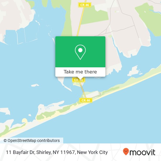 11 Bayfair Dr, Shirley, NY 11967 map