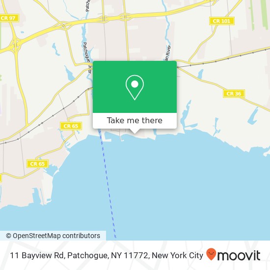11 Bayview Rd, Patchogue, NY 11772 map