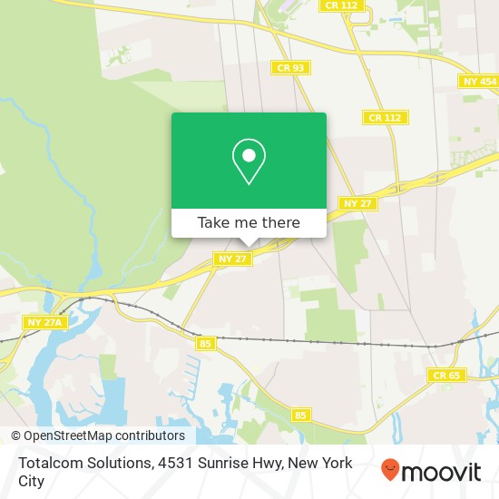 Totalcom Solutions, 4531 Sunrise Hwy map