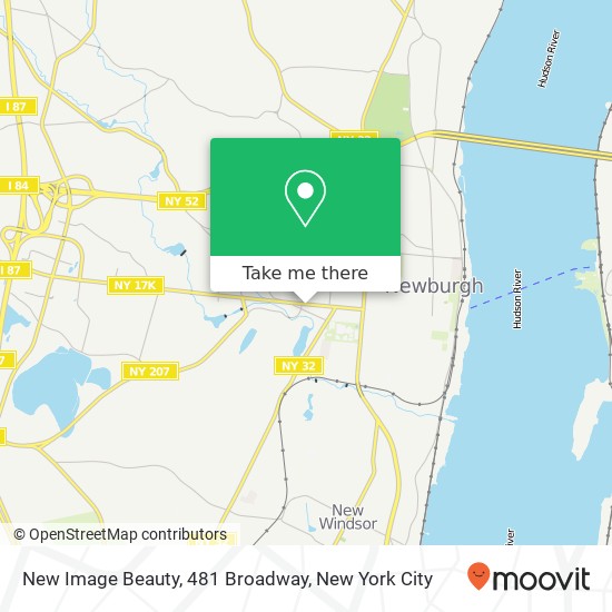 New Image Beauty, 481 Broadway map