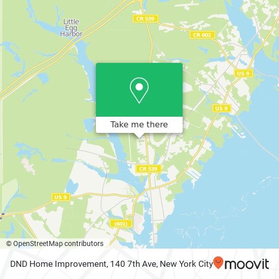 Mapa de DND Home Improvement, 140 7th Ave