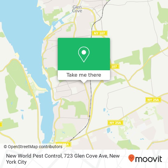 Mapa de New World Pest Control, 723 Glen Cove Ave