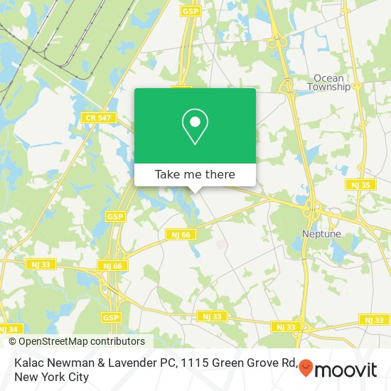 Mapa de Kalac Newman & Lavender PC, 1115 Green Grove Rd