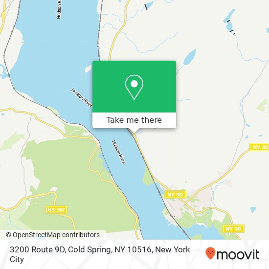 Mapa de 3200 Route 9D, Cold Spring, NY 10516