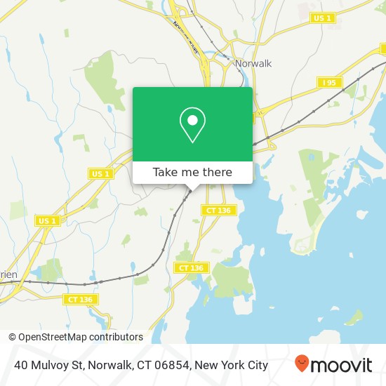 Mapa de 40 Mulvoy St, Norwalk, CT 06854