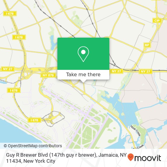 Mapa de Guy R Brewer Blvd (147th guy r brewer), Jamaica, NY 11434