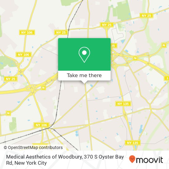 Medical Aesthetics of Woodbury, 370 S Oyster Bay Rd map