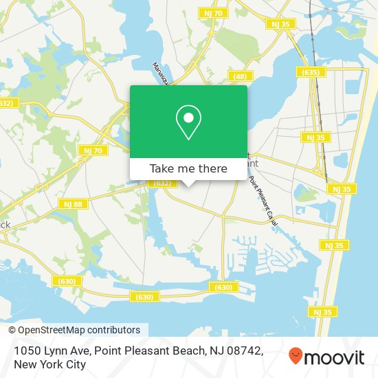 1050 Lynn Ave, Point Pleasant Beach, NJ 08742 map