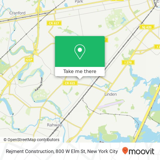 Rejment Construction, 800 W Elm St map